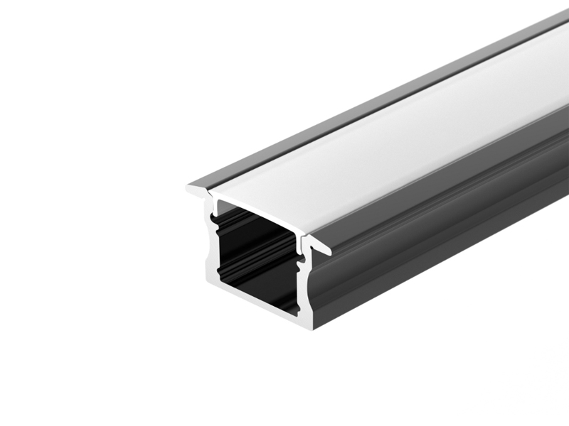 Профиль LINE-2315-F-2000 ANOD BLACK купить оптом в Москве 
