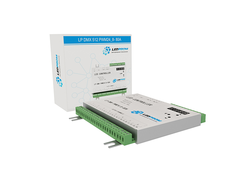 Контроллер DMX 512 LP-DMX-PWM24/8 купить оптом в Москве 