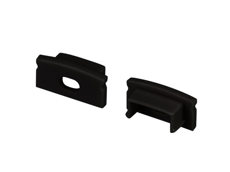 Заглушка LINE-1708 BLACK с отверстием купить оптом в Москве 