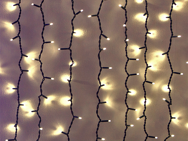 Светодиодный занавес мерцание 100%, 2x3м (каучук) купить оптом в Москве 