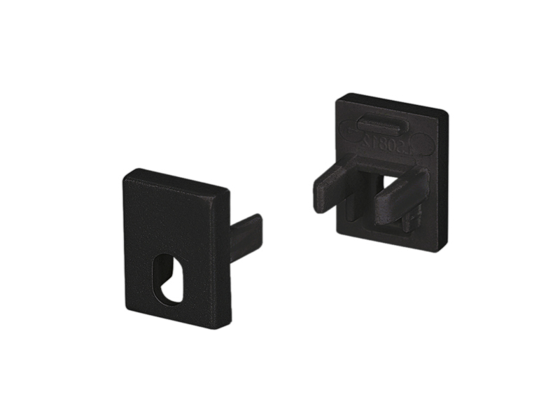 Заглушка SL-MINI-8-H12 BLACK с отверстием купить оптом в Москве 