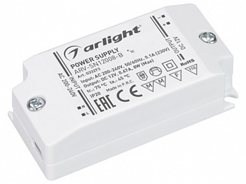 Блок питания ARV-SN008-B купить оптом в Москве 