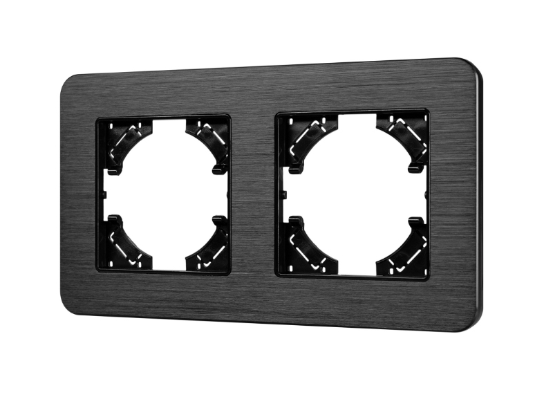 Купить Рамка алюминиевая FRM-AKIRY-AL-2-BK 