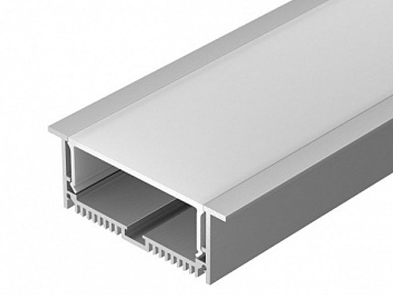 Профиль с экраном SL-LINIA88-F-2500 ANOD+OPAL купить оптом в Москве 
