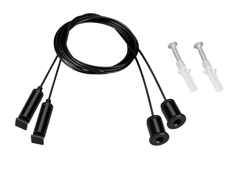 Подвес ARL-S-2x2m Set BLACK (Pad 9x2mm) купить оптом в Москве 