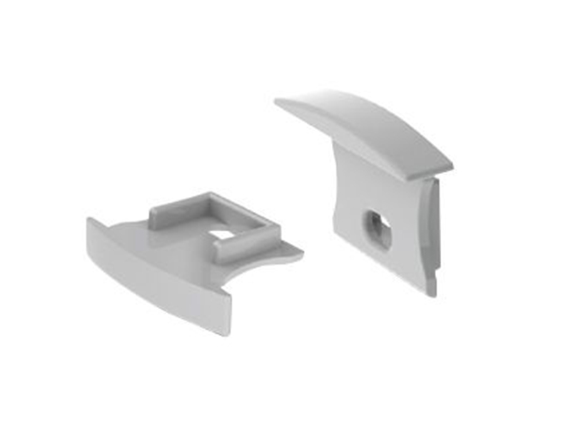 Заглушка ALU-SLIM-H15-F с отверстием купить оптом в Москве 