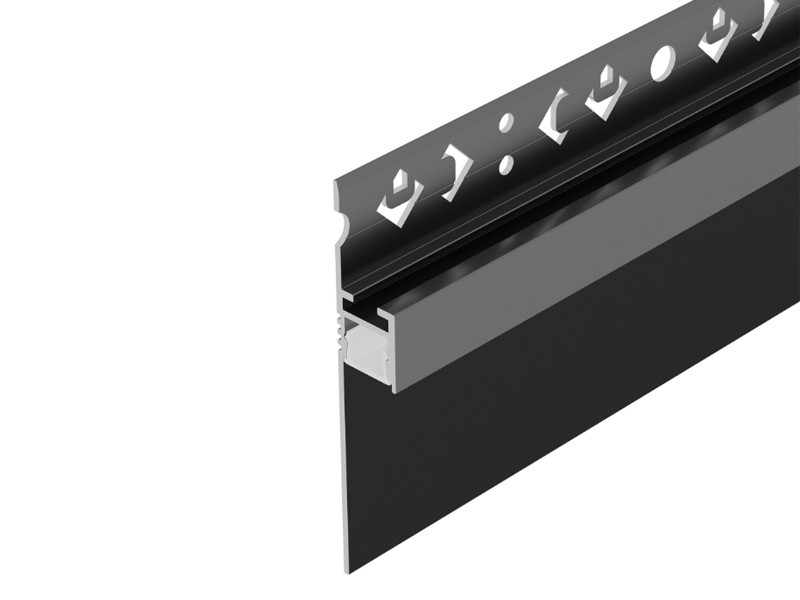 Профиль ARH-PLINTUS-50-FANTOM-3000 BLACK купить оптом в Москве 