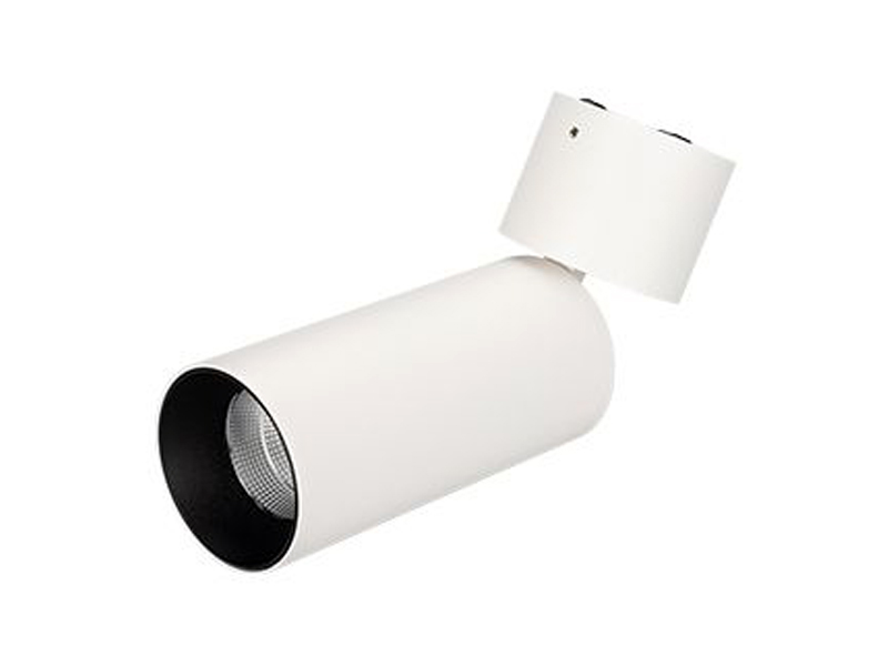 Купить светильник sp-polo-surface-flap-r65-8w (черная вставка, 40 deg)