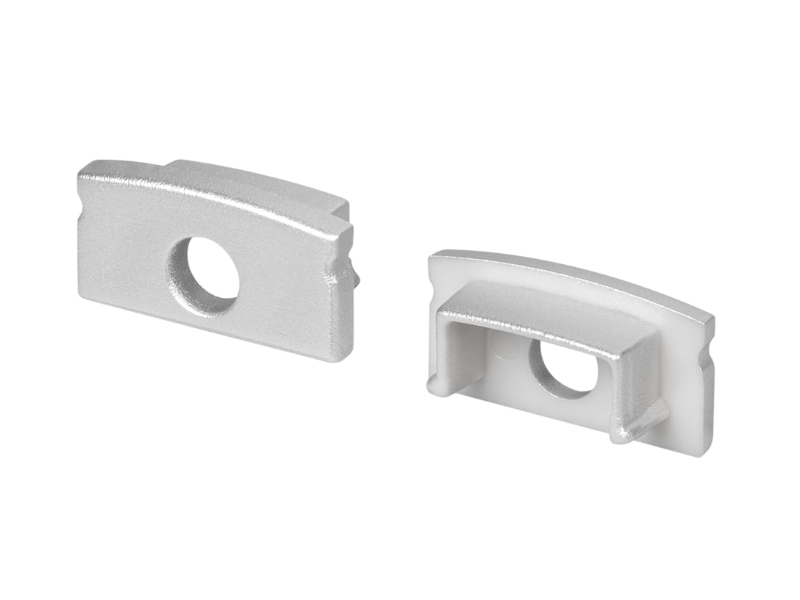 Заглушка LINE-1708 SILVER с отверстием купить оптом в Москве 