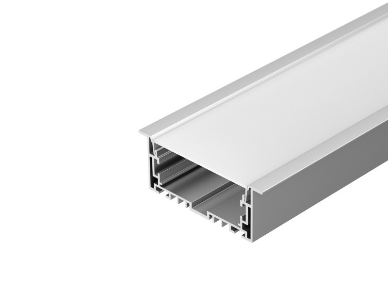 Профиль с экраном S2-LINIA94-F-2500 ANOD+OPAL купить оптом в Москве 