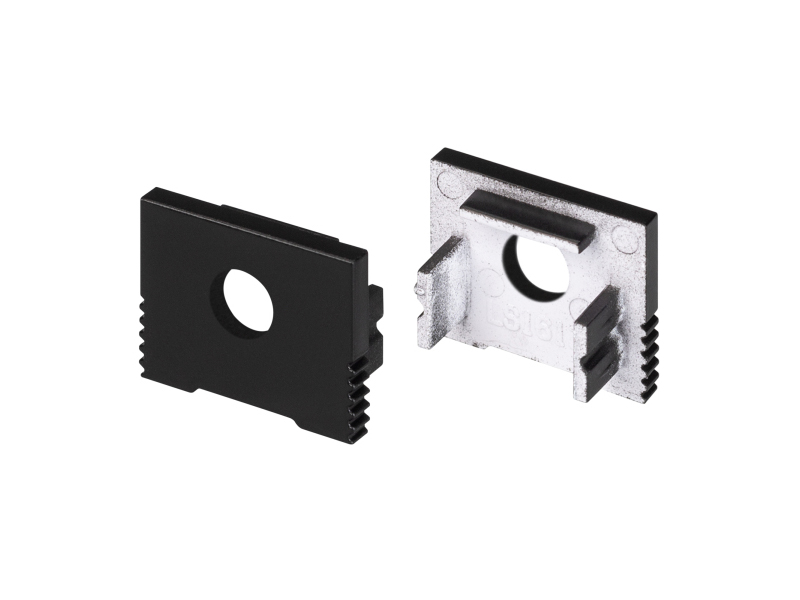 Заглушка SL-SLIM-H13M BLACK с отверстием купить оптом в Москве 