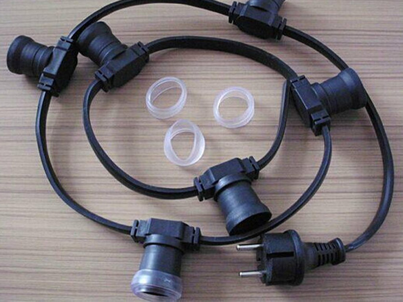 Гирлянда белт лайт белт-лайт rich led черный, 2-х проводной, между лампами 40 см, патрон-резина