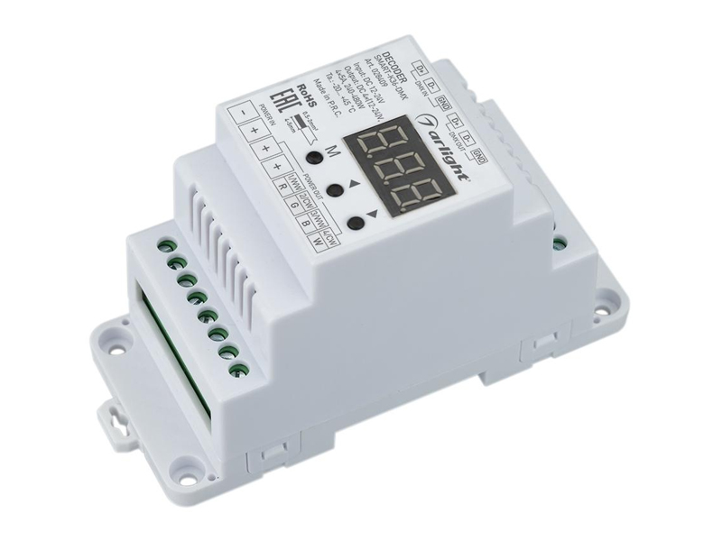 Декодер SMART-K36-DMX (12-24V, 4x5A, DIN) купить оптом в Москве 