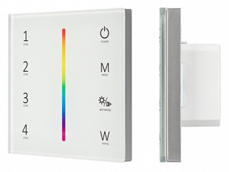 Купить Панель Sens SMART-P45-RGBW White (230V, 4 зоны, 2.4G) 