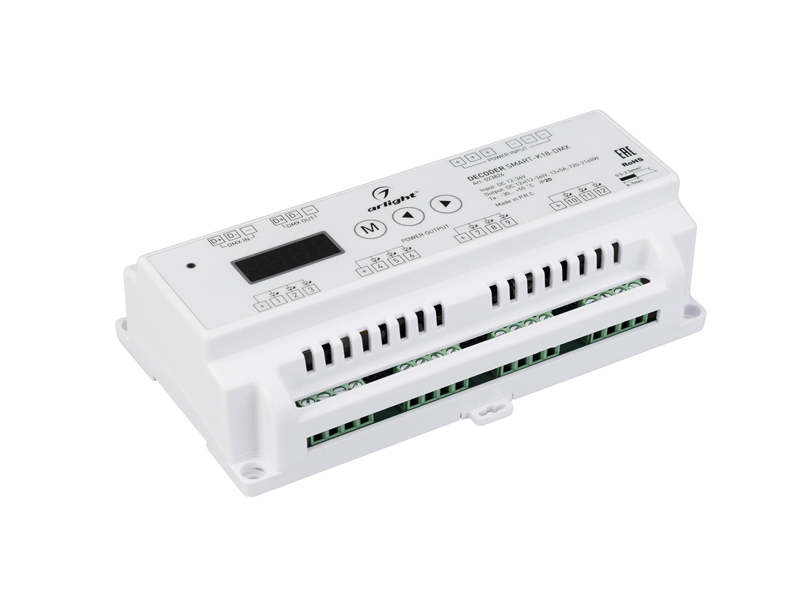 Декодер SMART-K18-DMX (12-36V, 12x5A) купить оптом в Москве 