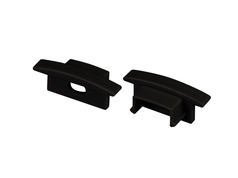 Заглушка LINE-2308-F BLACK с отверстием купить оптом в Москве 