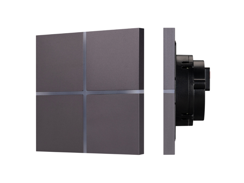 Купить INTELLIGENT ARLIGHT Сенсорная панель KNX-304-13-IN Grey (BUS, Frameless) 