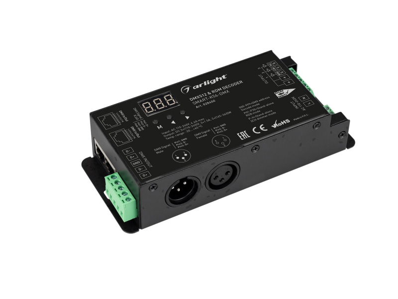 Декодер SMART-K56-DMX (230V, 3x1.5A, XLR3, 2.4G) купить оптом в Москве 