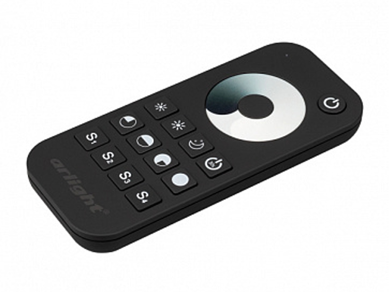 Пульт SMART-R24-DIM Black (1 зона, 2.4G) купить оптом в Москве 