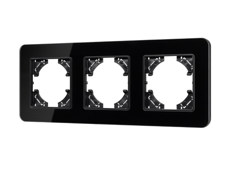 Купить Рамка стеклянная FRM-OMALI-GS-3-BK 