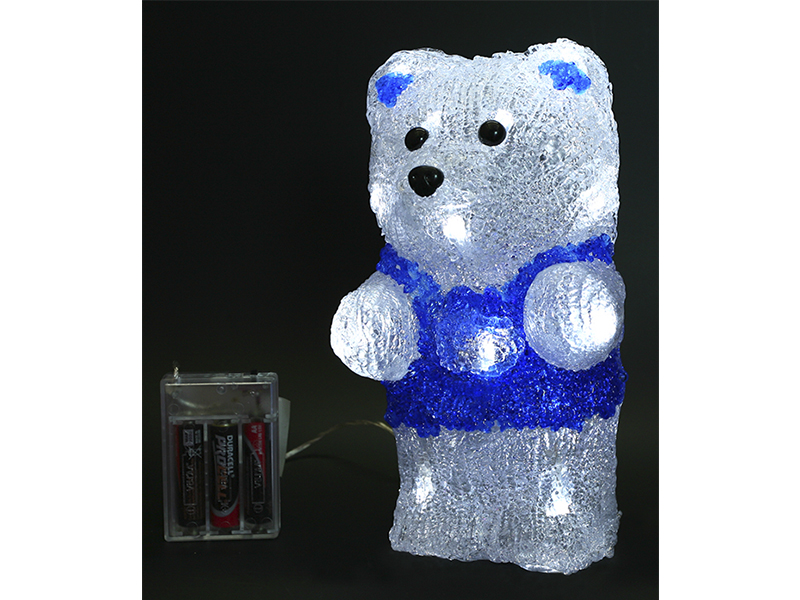 Светодиодная фигура "Медвежонок  Умка" 23 см, 18 led, 3АА купить оптом в Москве 