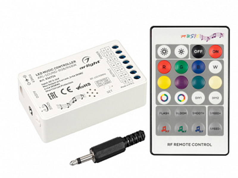 Аудиоконтроллер ARL-SOUND (12-24V, 4x4A, RF ПДУ 24кн) купить оптом в Москве 