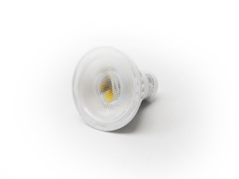 Купить Лампа светодиодная GU10 9LED AC230V 5W (теплый белый) бел.корпус 