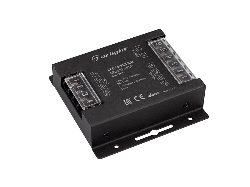 Усилитель ARL-5022-RGB (12-24V, 3x10A, 360-720W) купить оптом в Москве 
