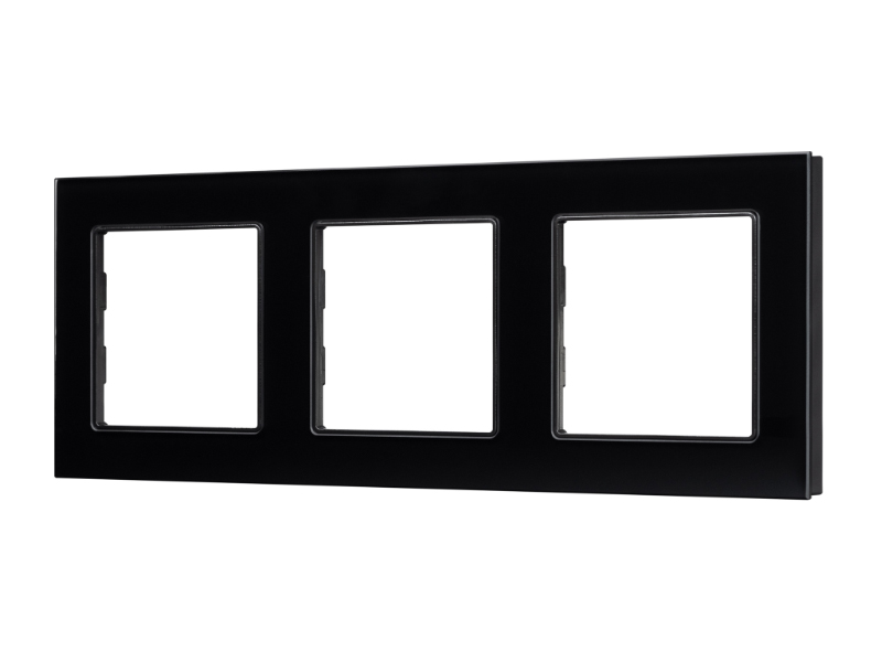 Купить Рамка стеклянная FRM-GLARE-GS-3-BK 