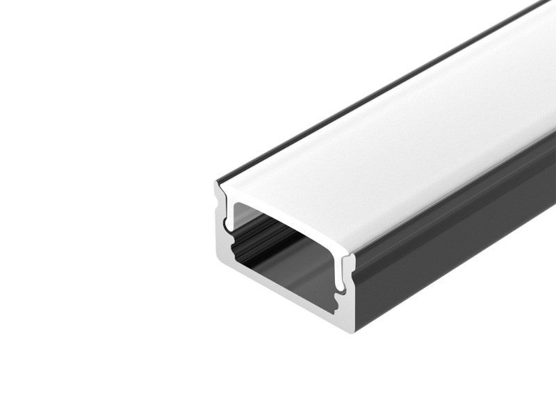 Профиль LINE-1708-2000 ANOD BLACK купить оптом в Москве 