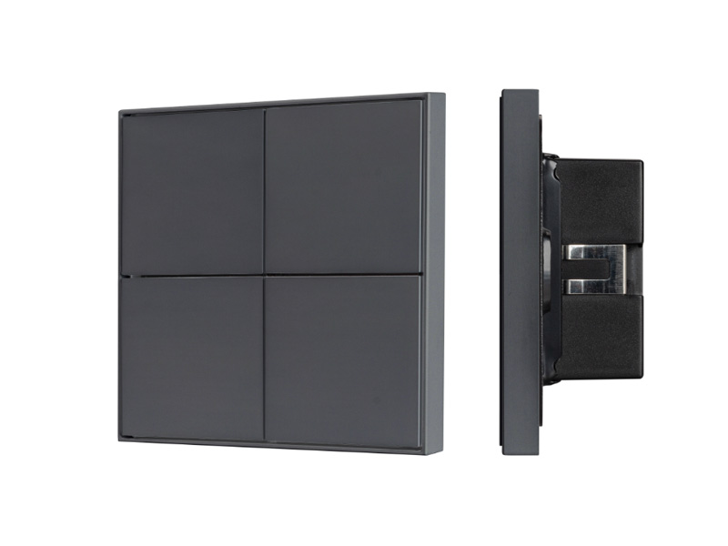 Купить INTELLIGENT ARLIGHT Кнопочная панель KNX-304-23-IN Black (BUS, Frame) 