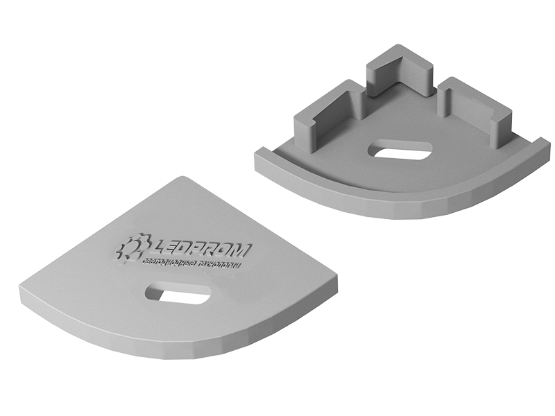 Заглушка для профиля LP 1616 (с отверстием) купить оптом в Москве 