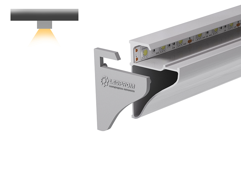 Профиль алюминиевый для стекла LP 4535 купить оптом в Москве 