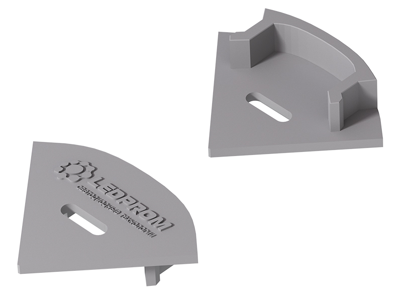 Заглушка для профиля LP 1717 (с отверстием) купить оптом в Москве 