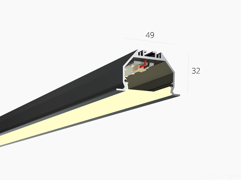 Купить линейный встраиваемый светильник «ledprom» 49/32 2500 мм