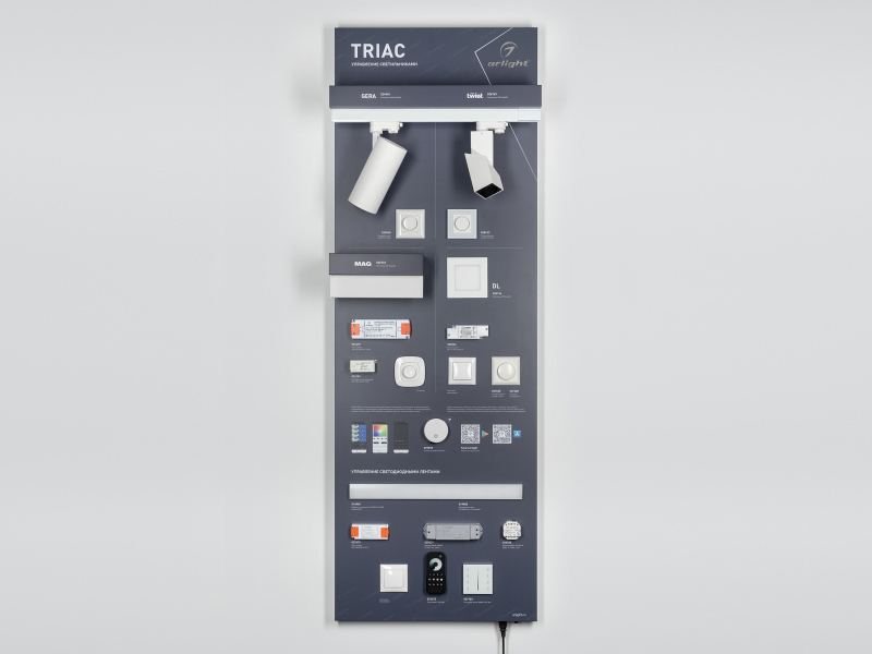 Купить Стенд Системы Управления TRIAC 1760x600mm (DB 3мм, пленка, лого) 