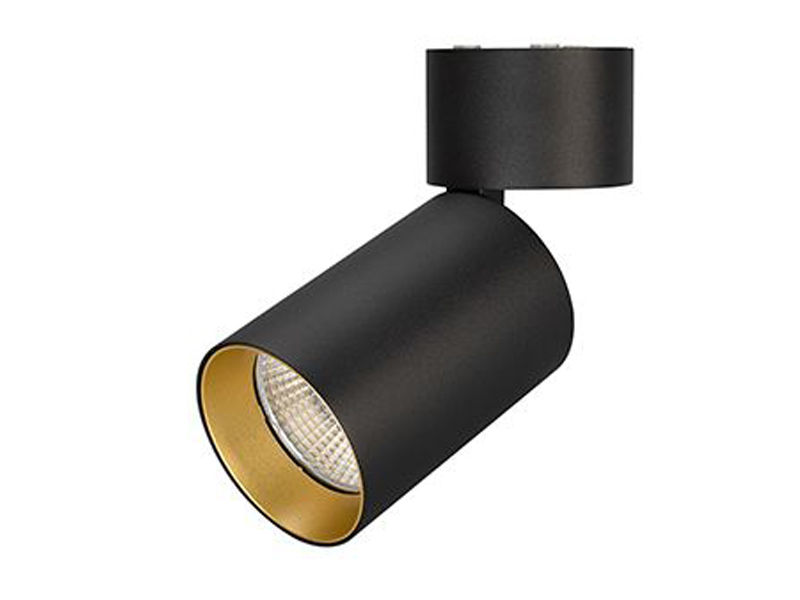 Купить светильник sp-polo-surface-flap-r85-15w (золотая вставка, 40 deg)